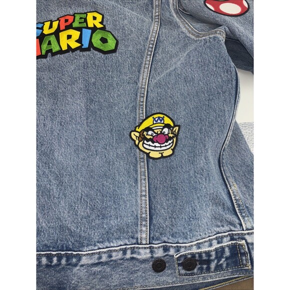 LEVI'S NINTENDO SUPER MARIO Men's VINTAGE FIT TRUCKER DENIM JACKET Size S NWOT - Picture 15 of 16
